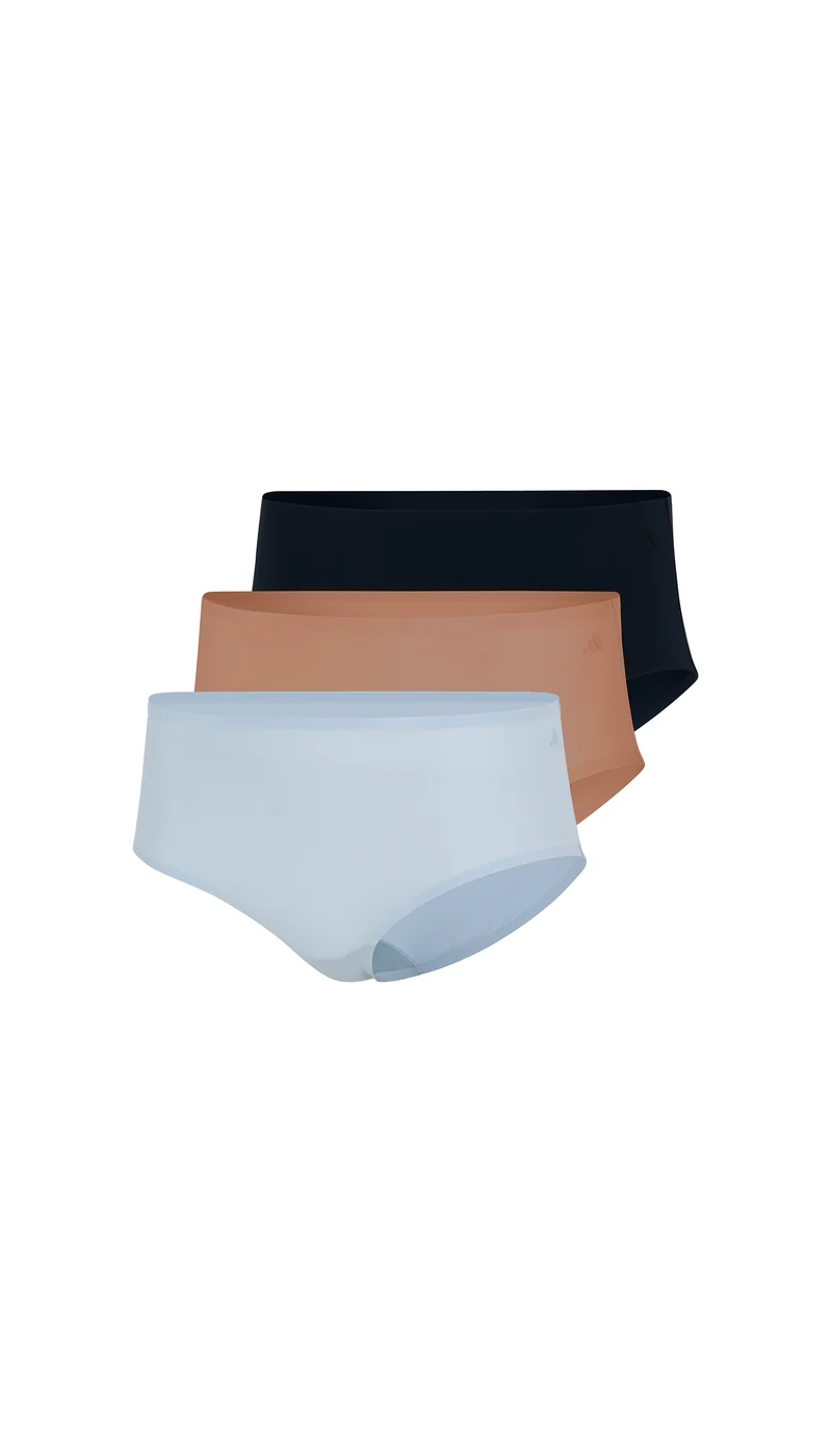 Hipster Slip 3er-Pack Schwarz/Blau/Braun - ADIDAS