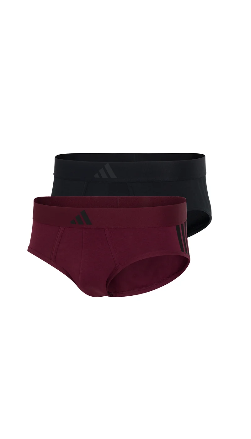 Slip 2er-Pack Schwarz/Bordeaux - ADIDAS