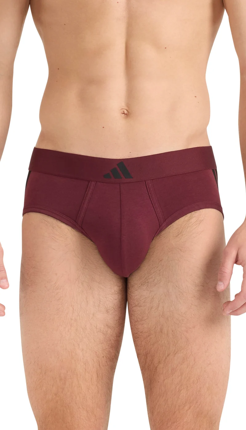 Slip 2er-Pack Schwarz/Bordeaux - ADIDAS