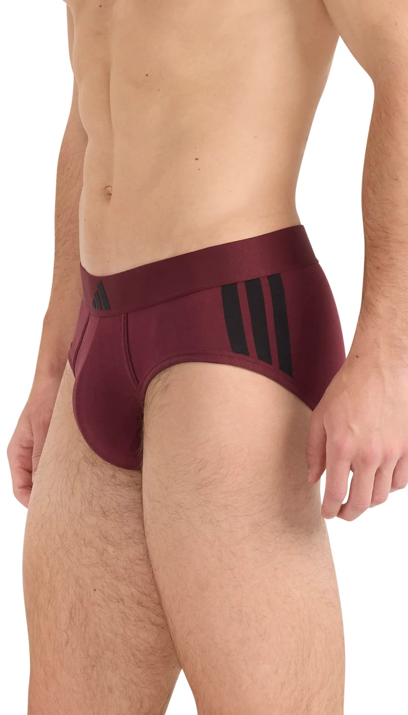 Slip 2er-Pack Schwarz/Bordeaux - ADIDAS