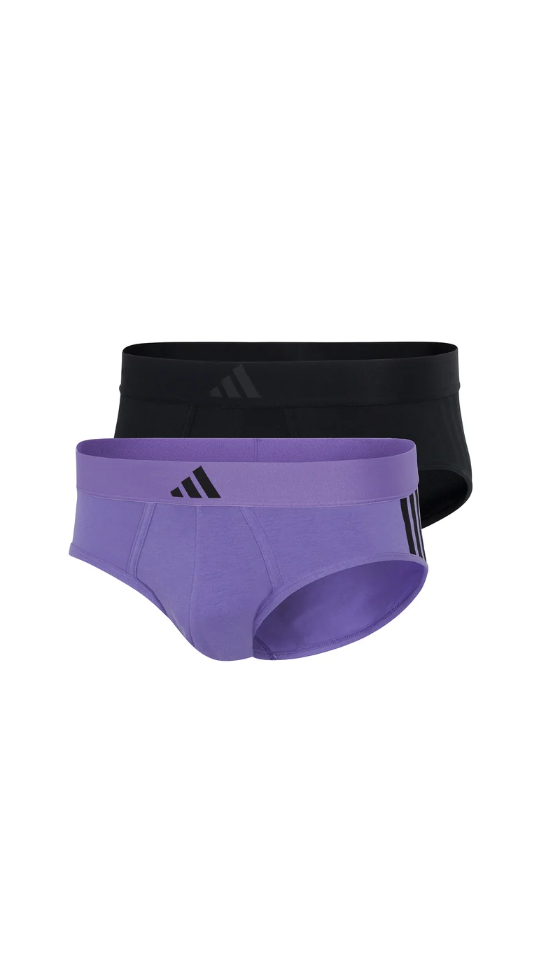 Slip 2er-Pack Schwarz/Lila - ADIDAS