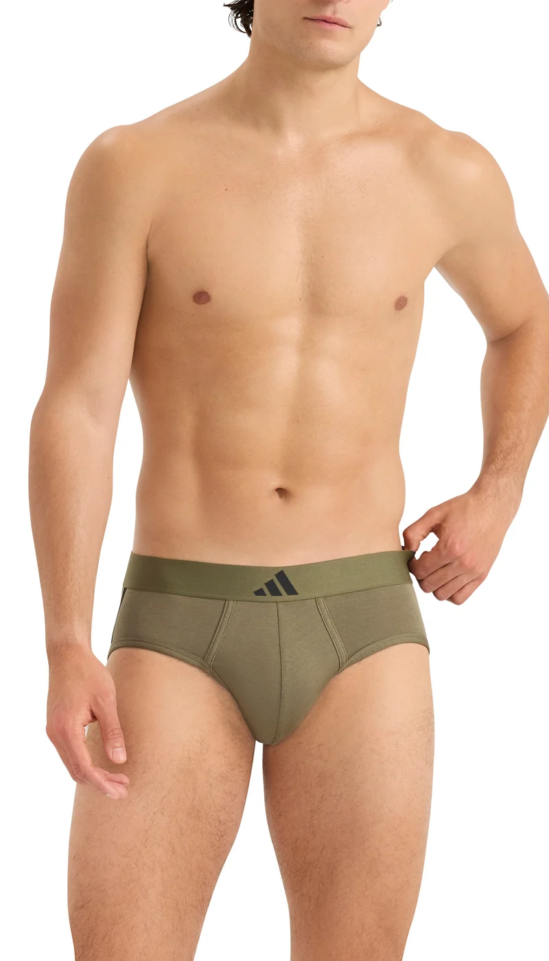 Slip 2er-Pack Schwarz/Oliv - ADIDAS