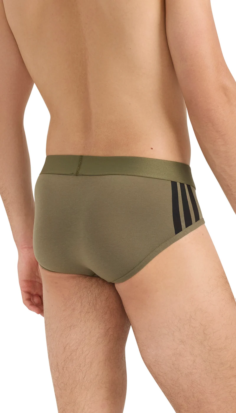 Slip 2er-Pack Schwarz/Oliv - ADIDAS
