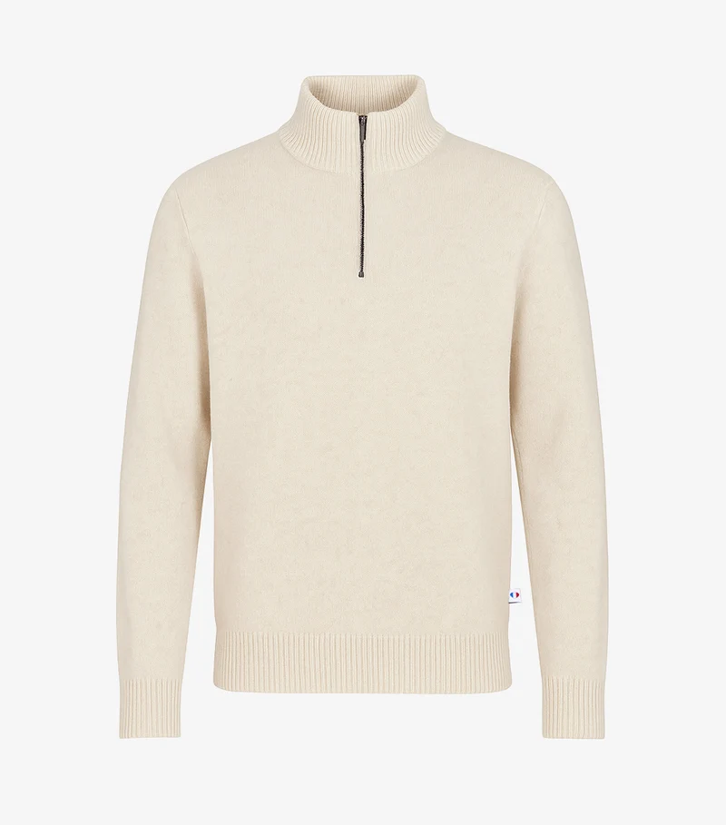 Pull Camionneur Homme Ecru