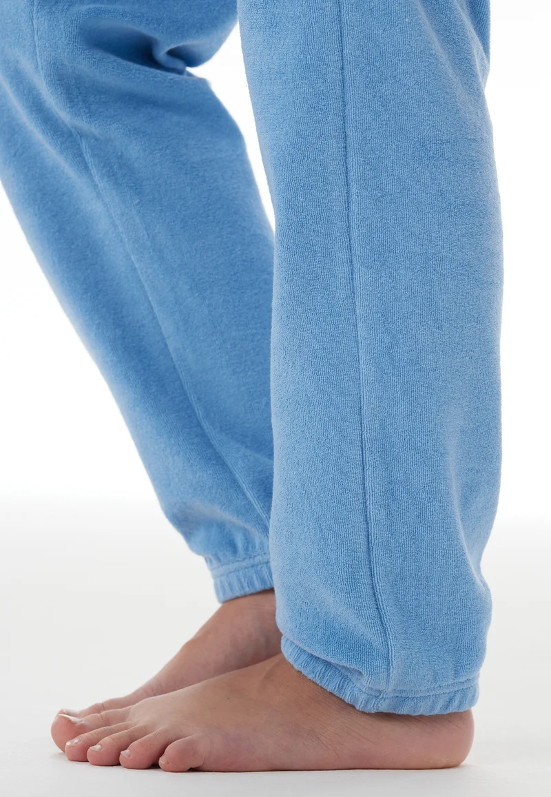 Schlafanzug mit Bündchen Blau- Nightwear