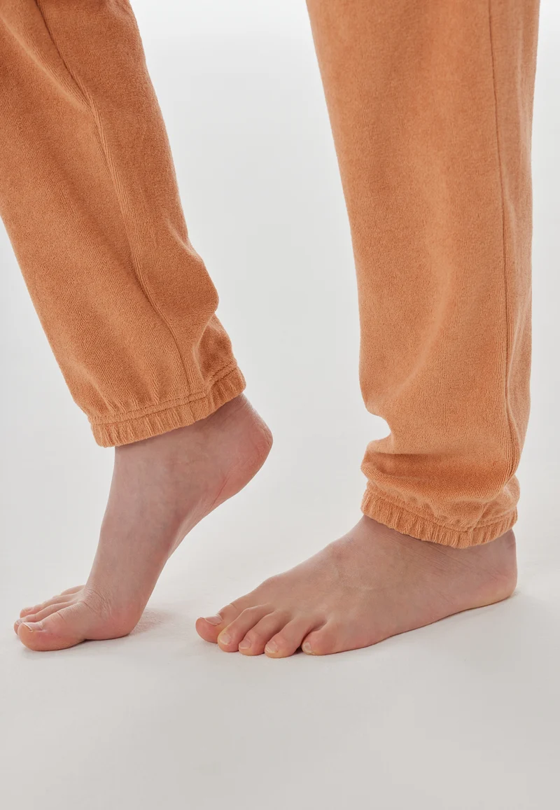 Schlafanzug mit Bündchen Orange - Nightwear