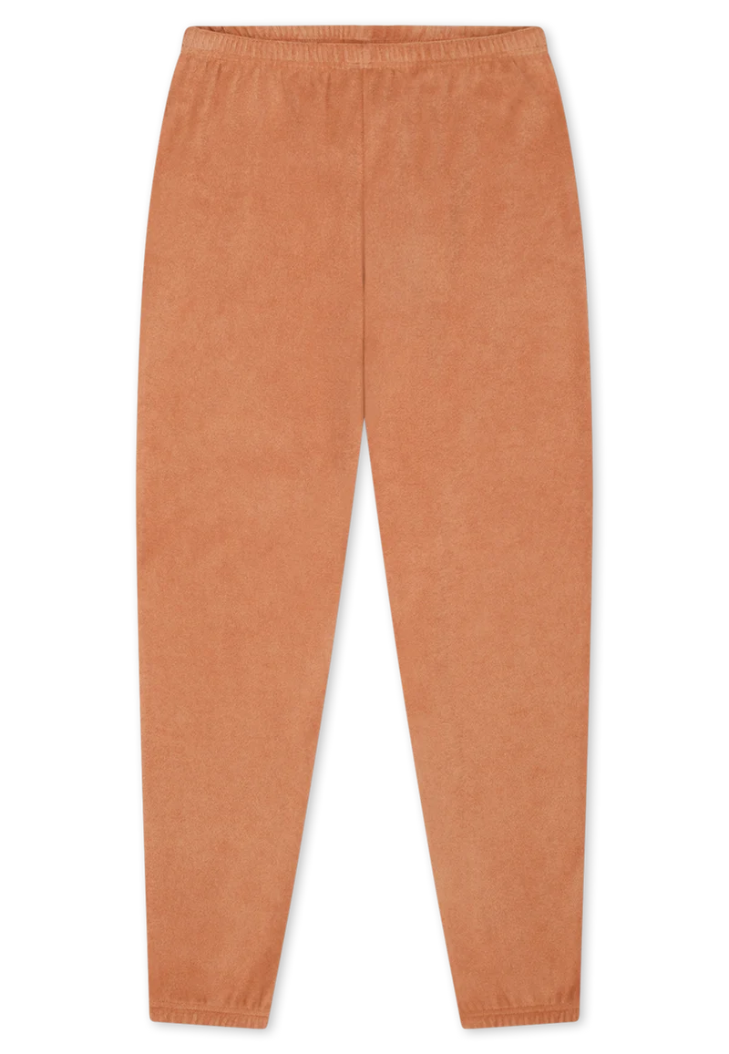 Schlafanzug mit Bündchen Orange - Nightwear