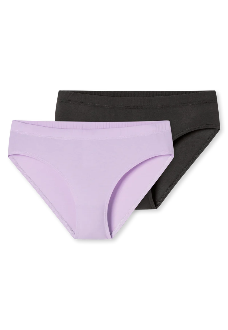 Slip 2er-Pack Schwarz/Flieder - Fresh Vibe
