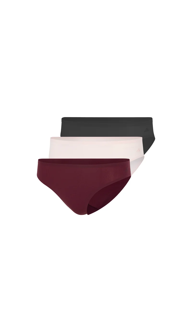Slip 3er-Pack Bordeaux/Beige/Schwarz - ADIDAS