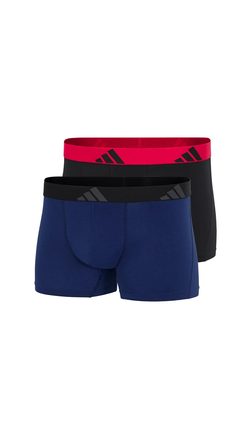 Enge Boxershorts 2er-Pack Schwarz/Rot/Blau - ADIDAS