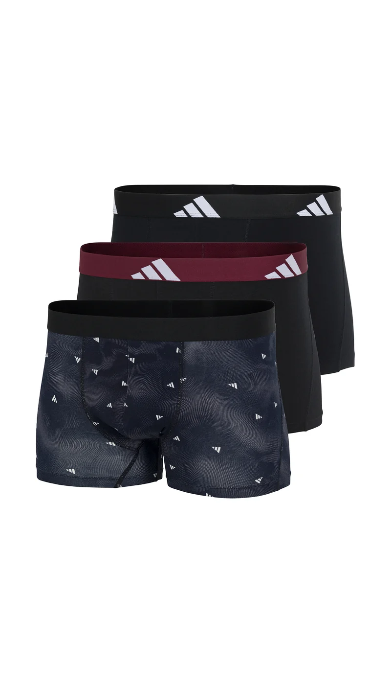 Enge Boxershorts 3er-Pack Schwarz gemustert - ADIDAS