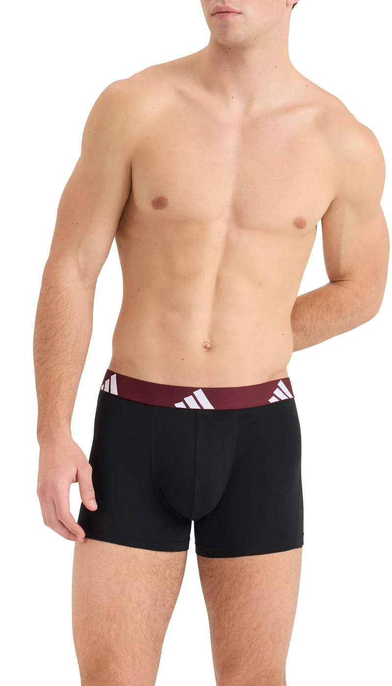 Enge Boxershorts 3er-Pack Schwarz gemustert - ADIDAS
