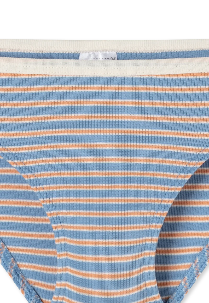 Slip Doppelripp Bunt gestreift - Double Rib