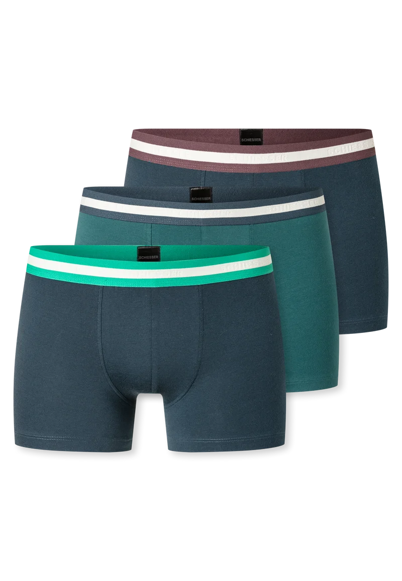 Shorts 3er-Pack Blau/Petrol - 95/5