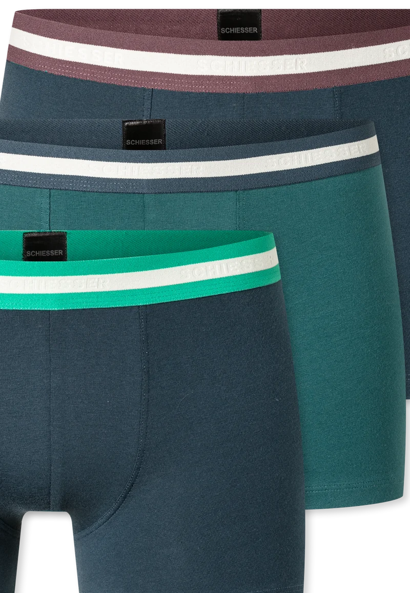 Shorts 3er-Pack Blau/Petrol - 95/5