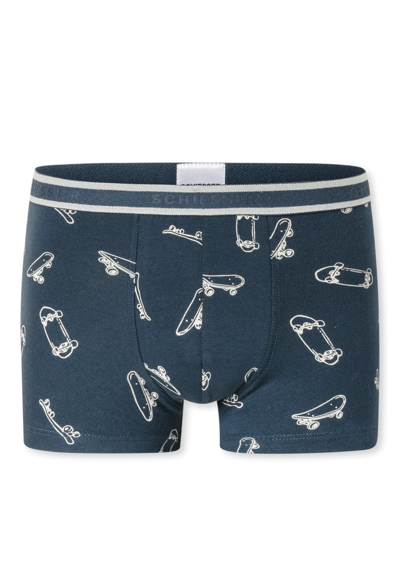 Shorts 3er-Pack Blau/Grau gemustert - 95/5