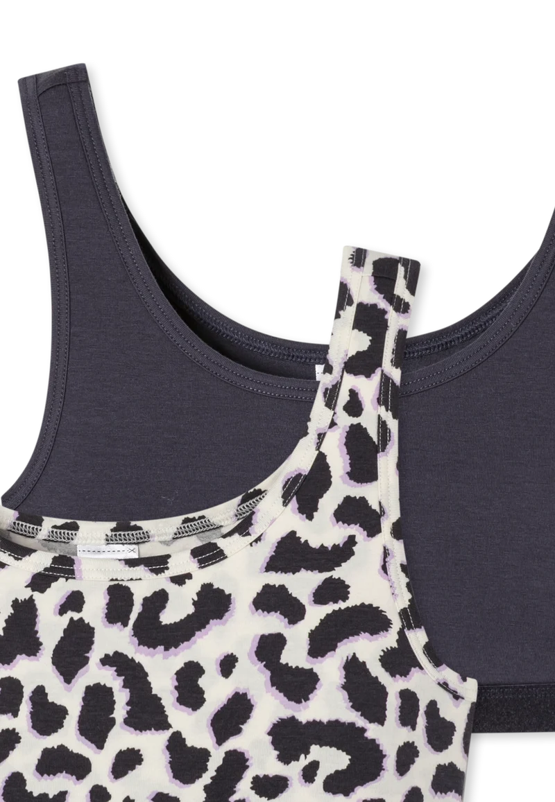 Bustier 2er-Pack Anthrazit /Weiss gemustert - 95/5