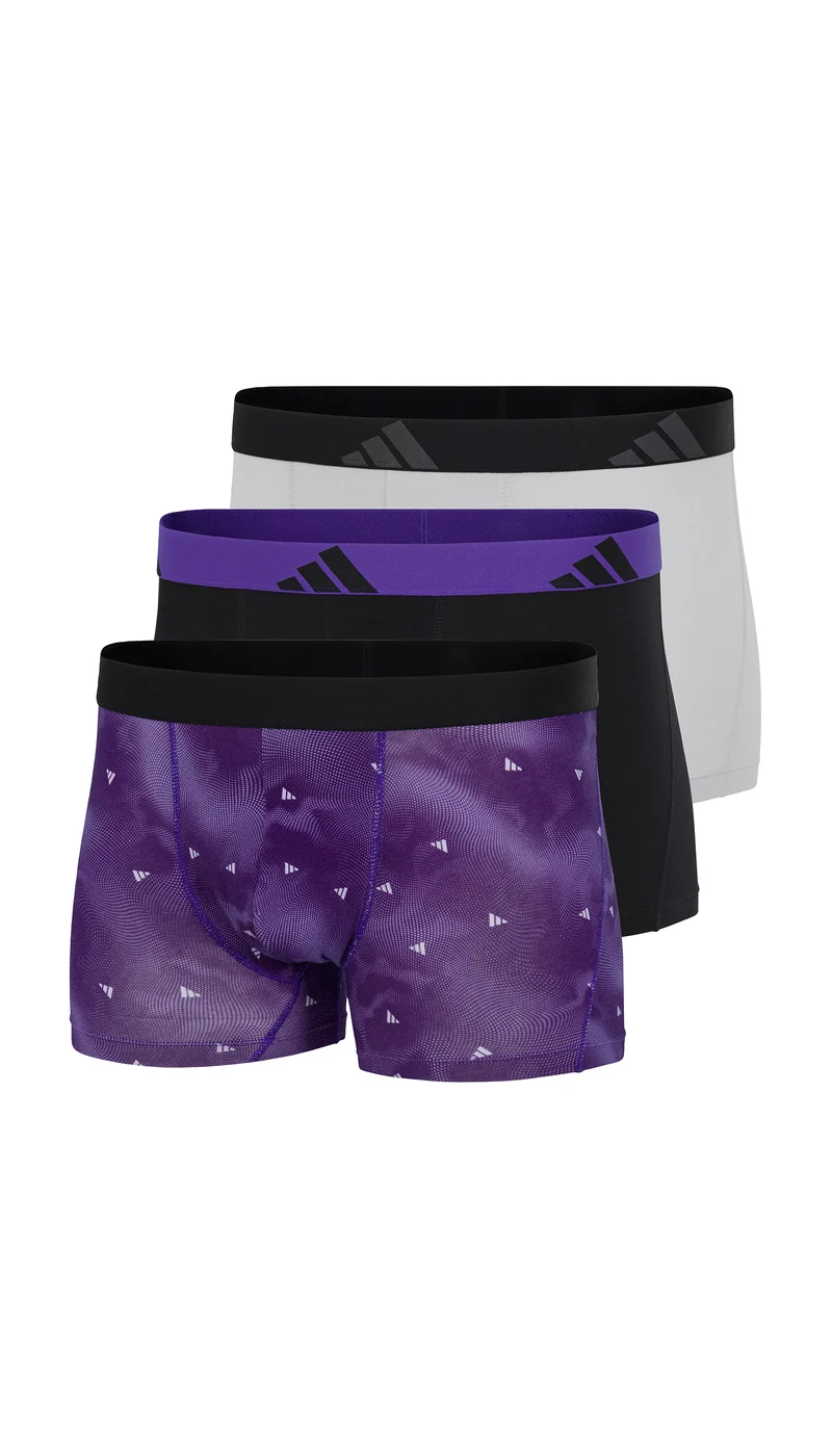 Enge Boxershorts 3er-Pack Bunt gemustert - ADIDAS