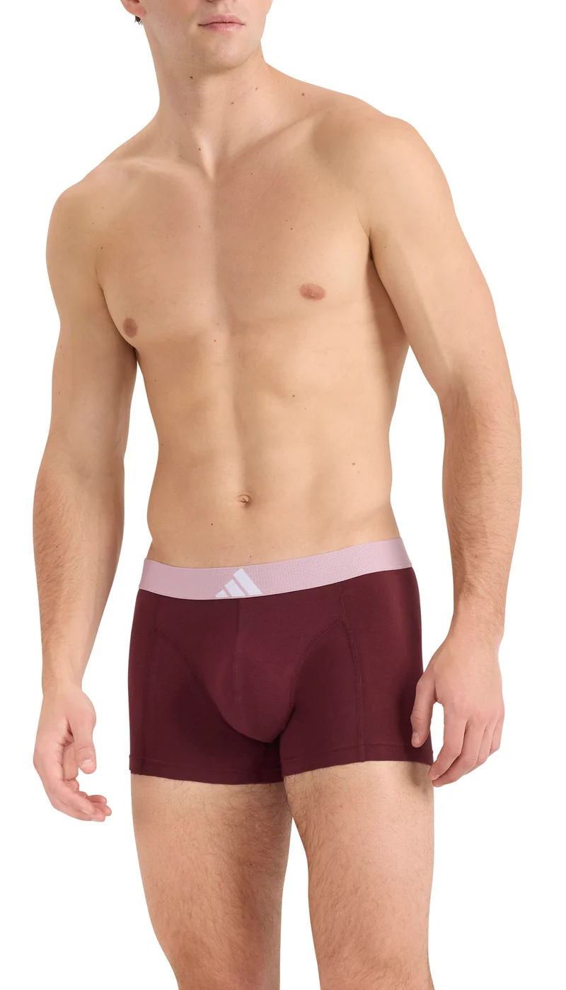 Enge Boxershorts 3er-Pack Bordeaux/Schwarz/Grau- ADIDAS