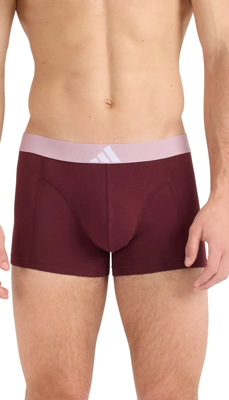 Enge Boxershorts 3er-Pack Bordeaux/Schwarz/Grau- ADIDAS