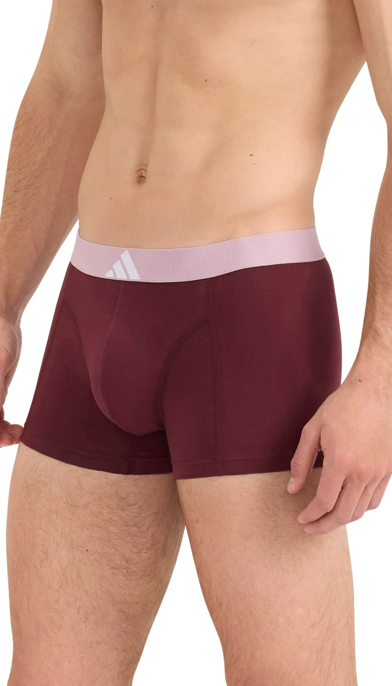 Enge Boxershorts 3er-Pack Bordeaux/Schwarz/Grau- ADIDAS