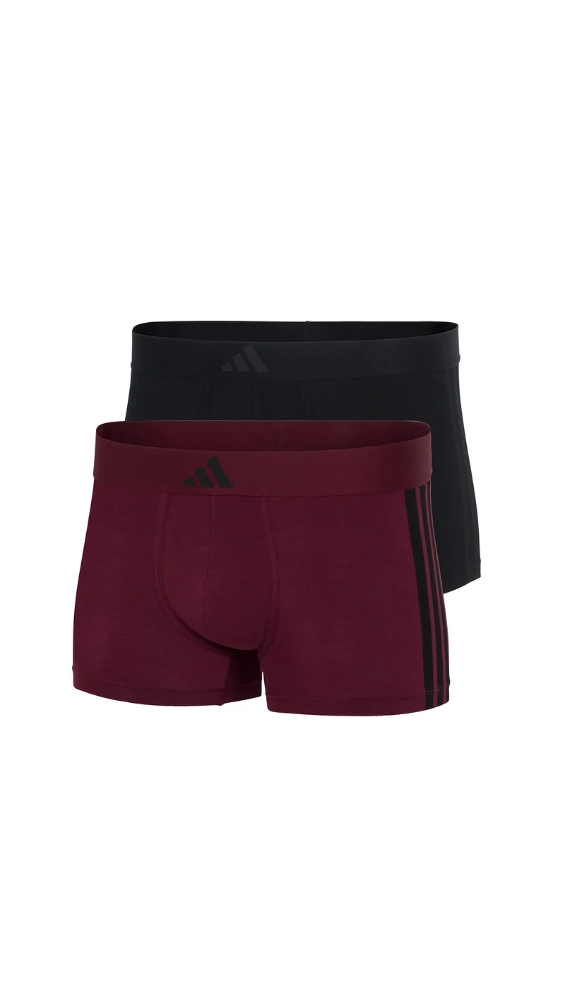 Enge Boxershorts 2er-Pack Schwarz/Bordeaux - ADIDAS