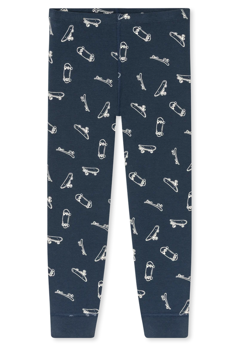 Unterhose lang 2er-Pack Blau gemustert - 95/5