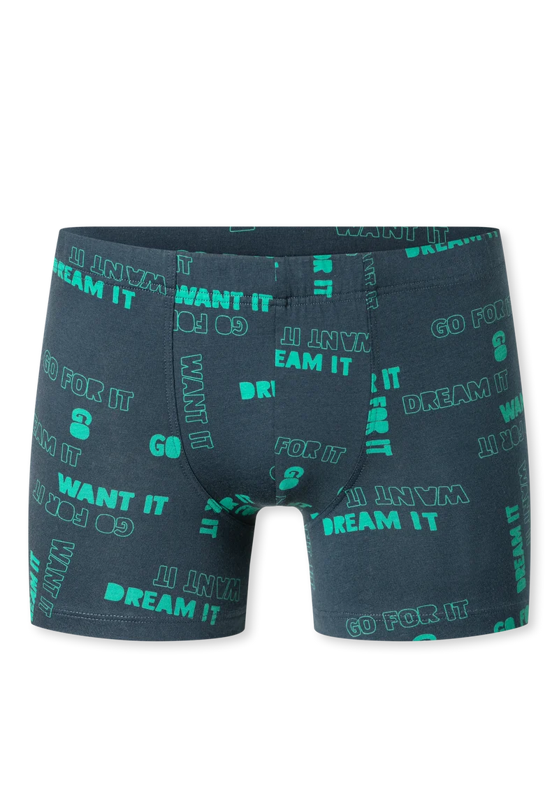 Shorts 5er-Pack Grün/Blau gemustert - 95/5