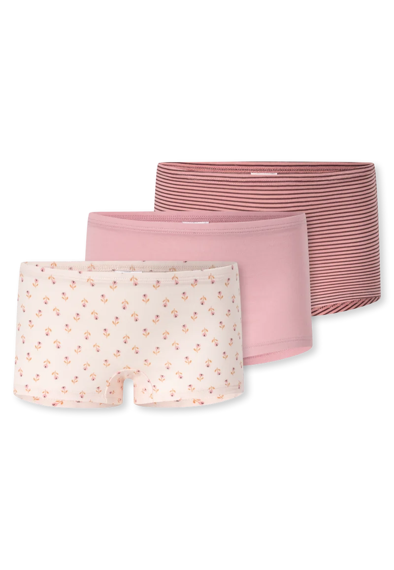 Shorts 3er-Pack Bunt gemustert- 95/5