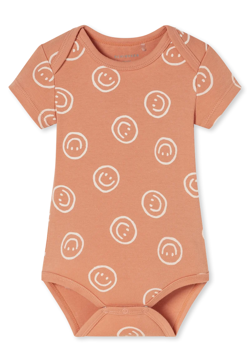 Body kurzarm Feinripp 3er-Pack Bunt gemustert - Baby