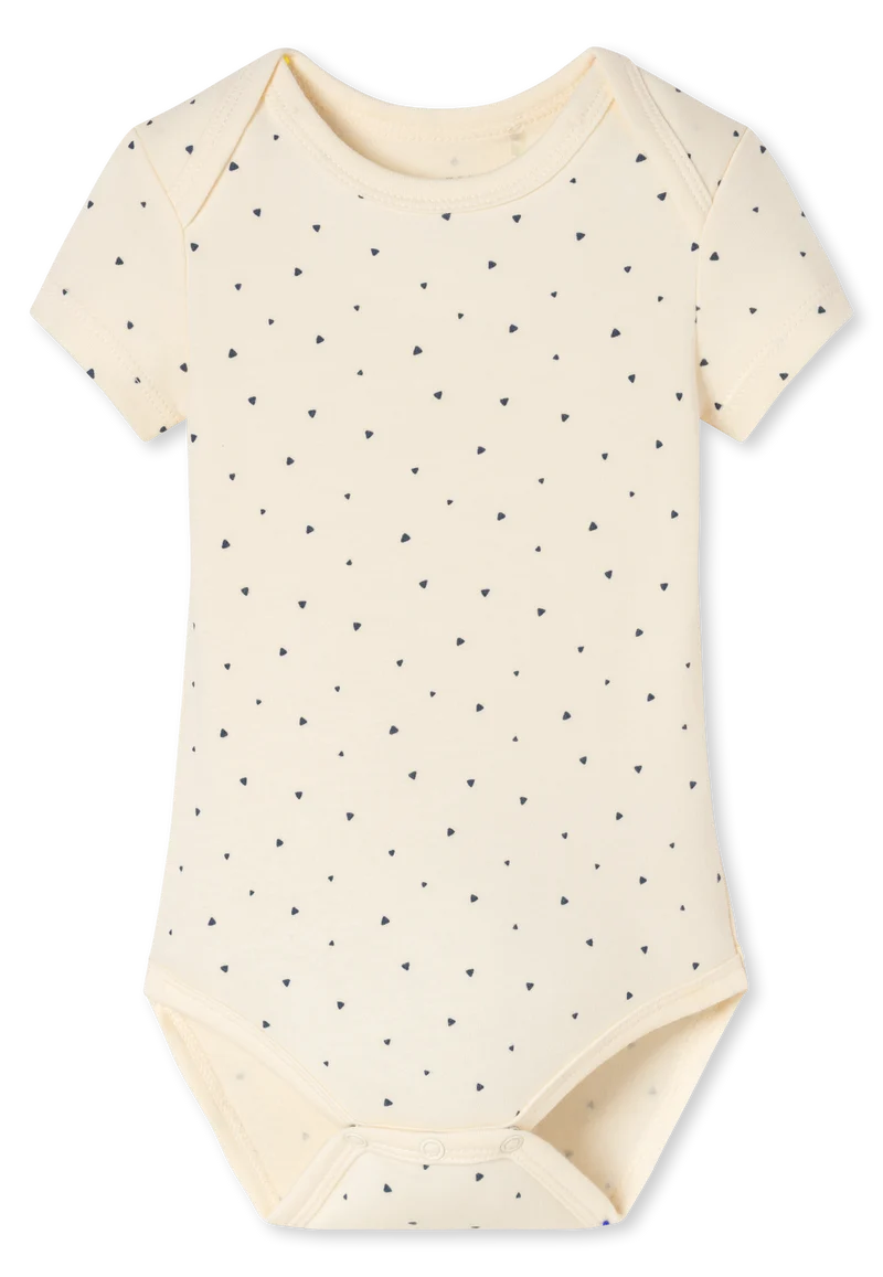 Body kurzarm Feinripp 3er-Pack Bunt gemustert - Baby