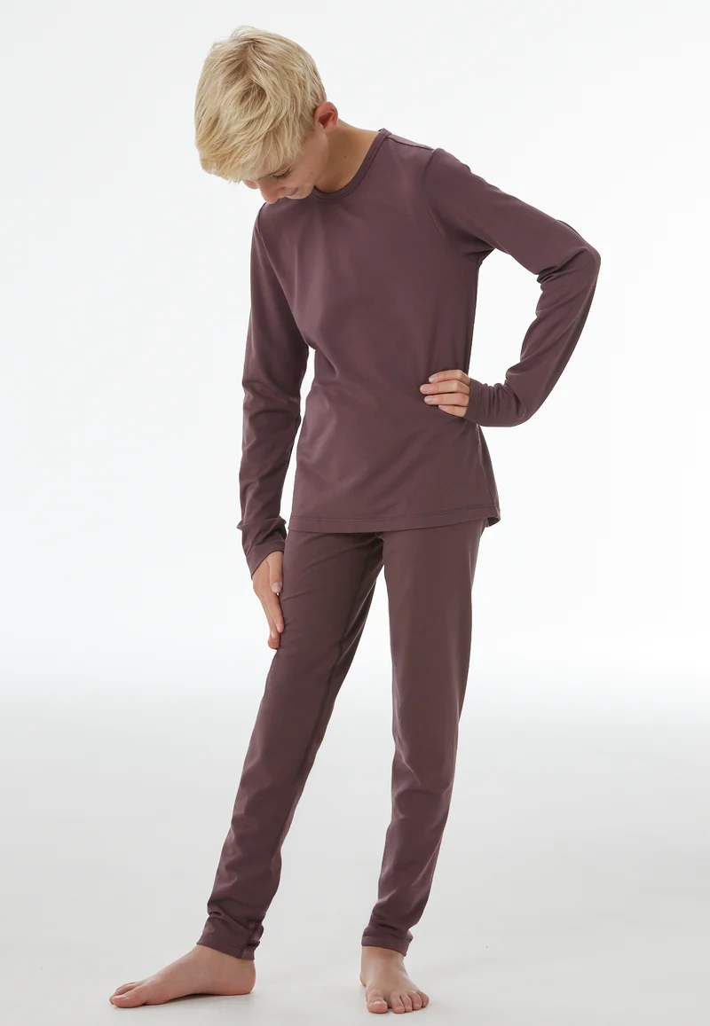 Unterhose lang Bordeaux - Thermo