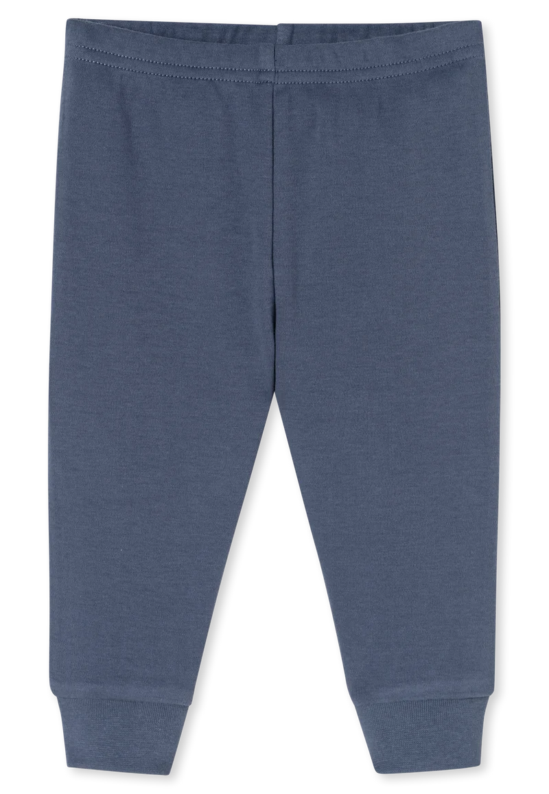Schlafanzug Feinripp Blau gestreift - Baby