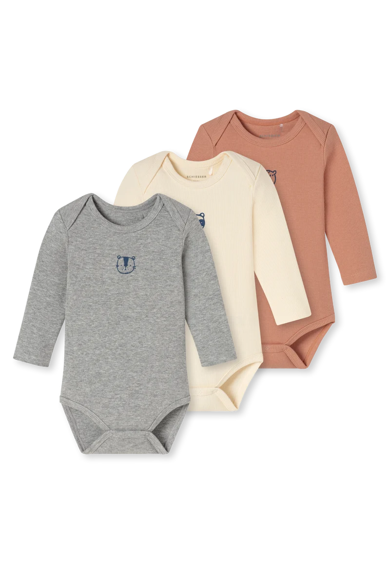 Body Doppelripp 3er-Pack Bunt - Baby