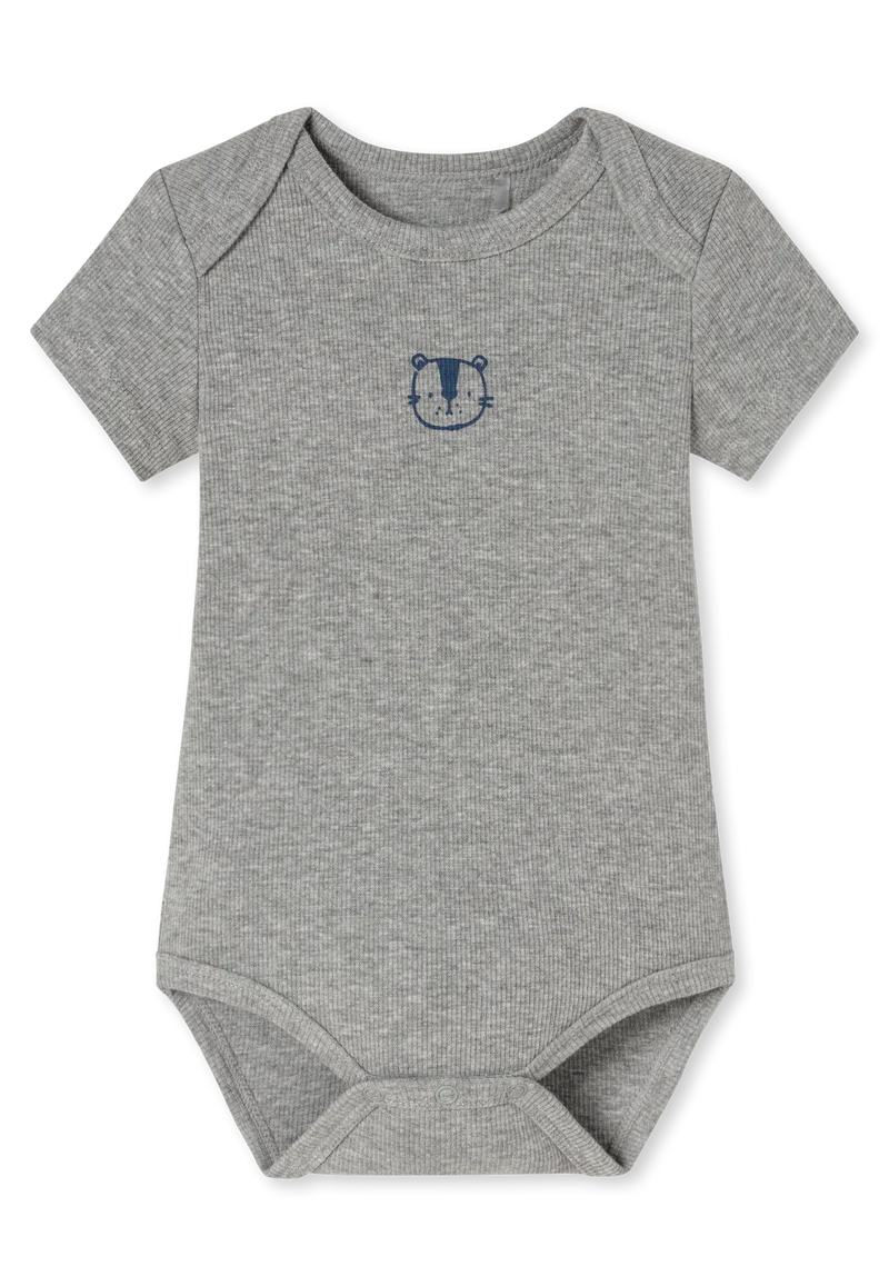 Body kurzarm Doppelripp 3er-Pack Bunt - Baby