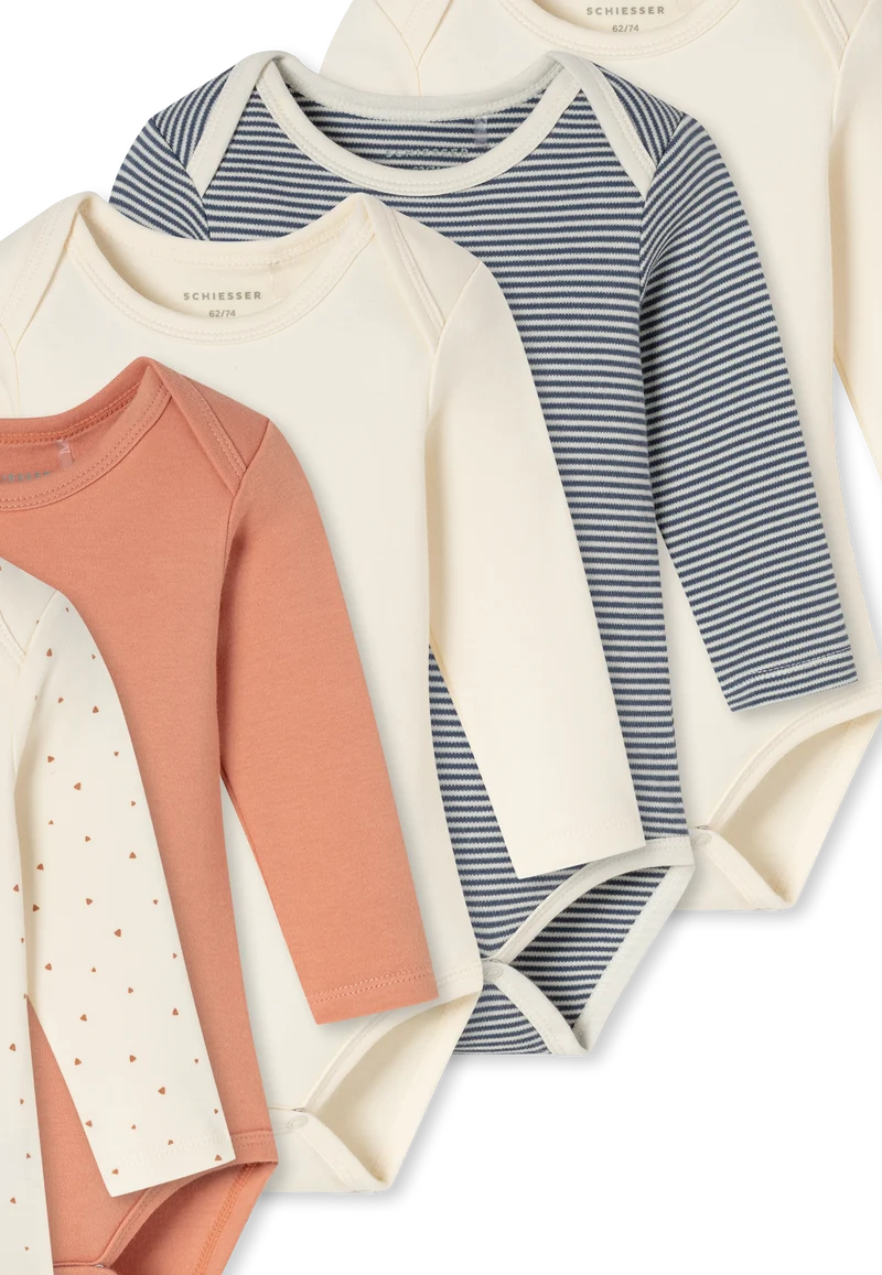 Body Feinripp 5er-Pack Bunt gemustert - Baby