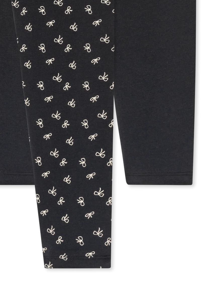 Leggings 2er-Pack Schwarz/Weiss gemustert - 95/5