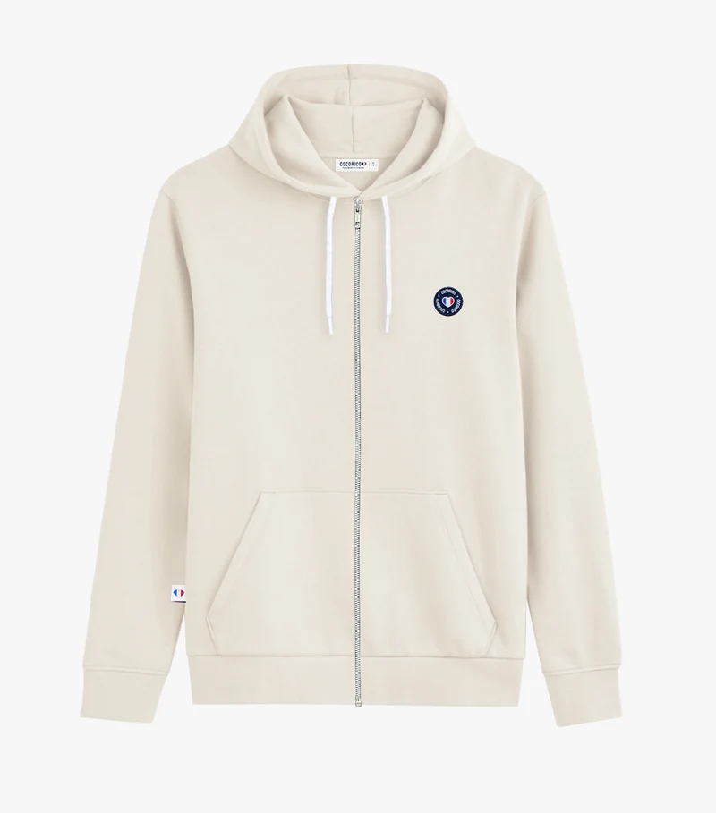 Sweat Zippé Femme Sable - Blason