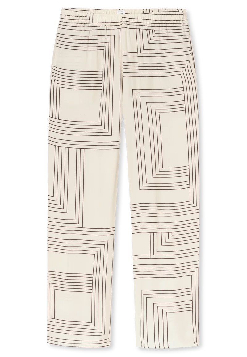 Pyjama Off-White gemustert - Selected Premium