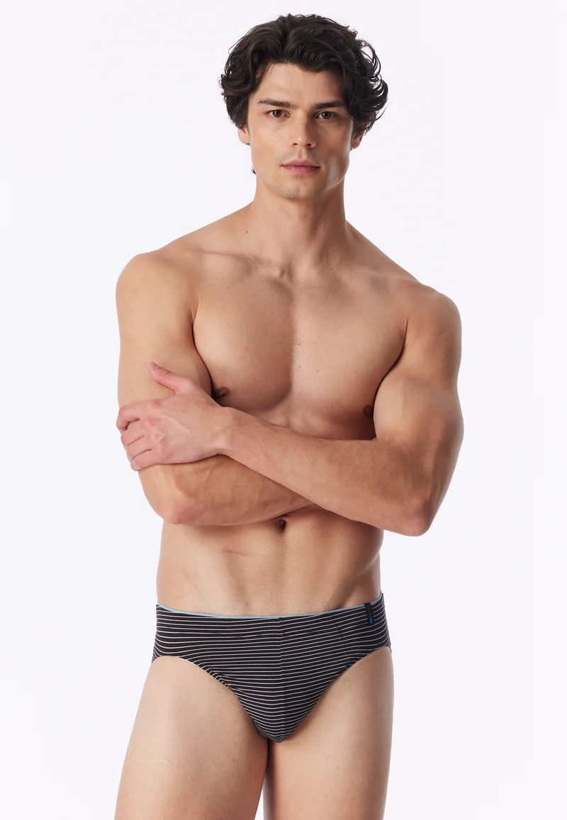 Slip Schwarz gestreift - Long Life Soft