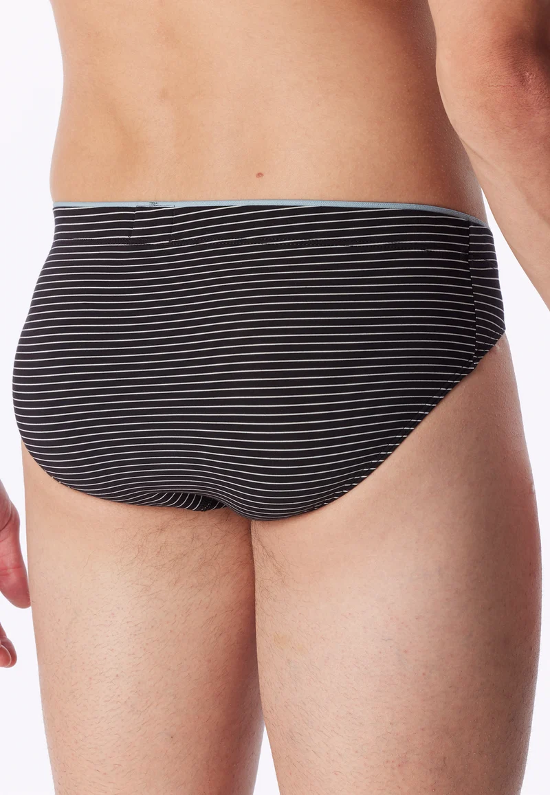 Slip Schwarz gestreift - Long Life Soft