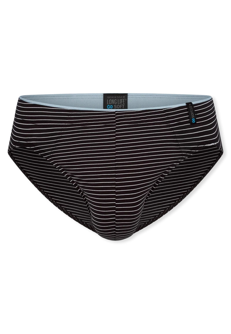 Slip Schwarz gestreift - Long Life Soft