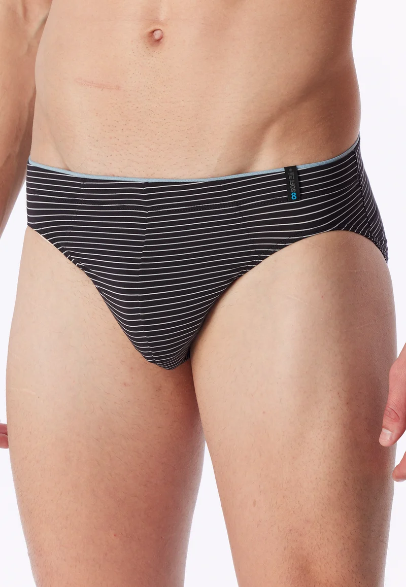 Slip Schwarz gestreift - Long Life Soft