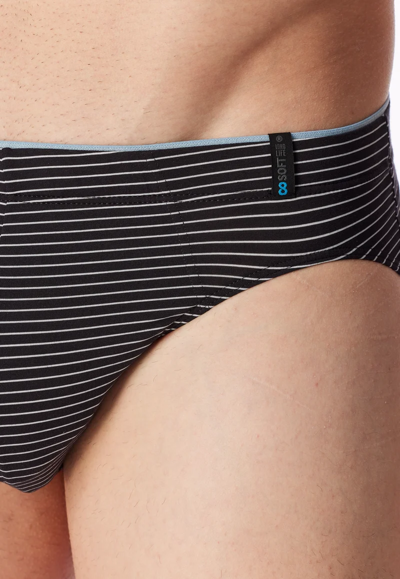 Slip Schwarz gestreift - Long Life Soft