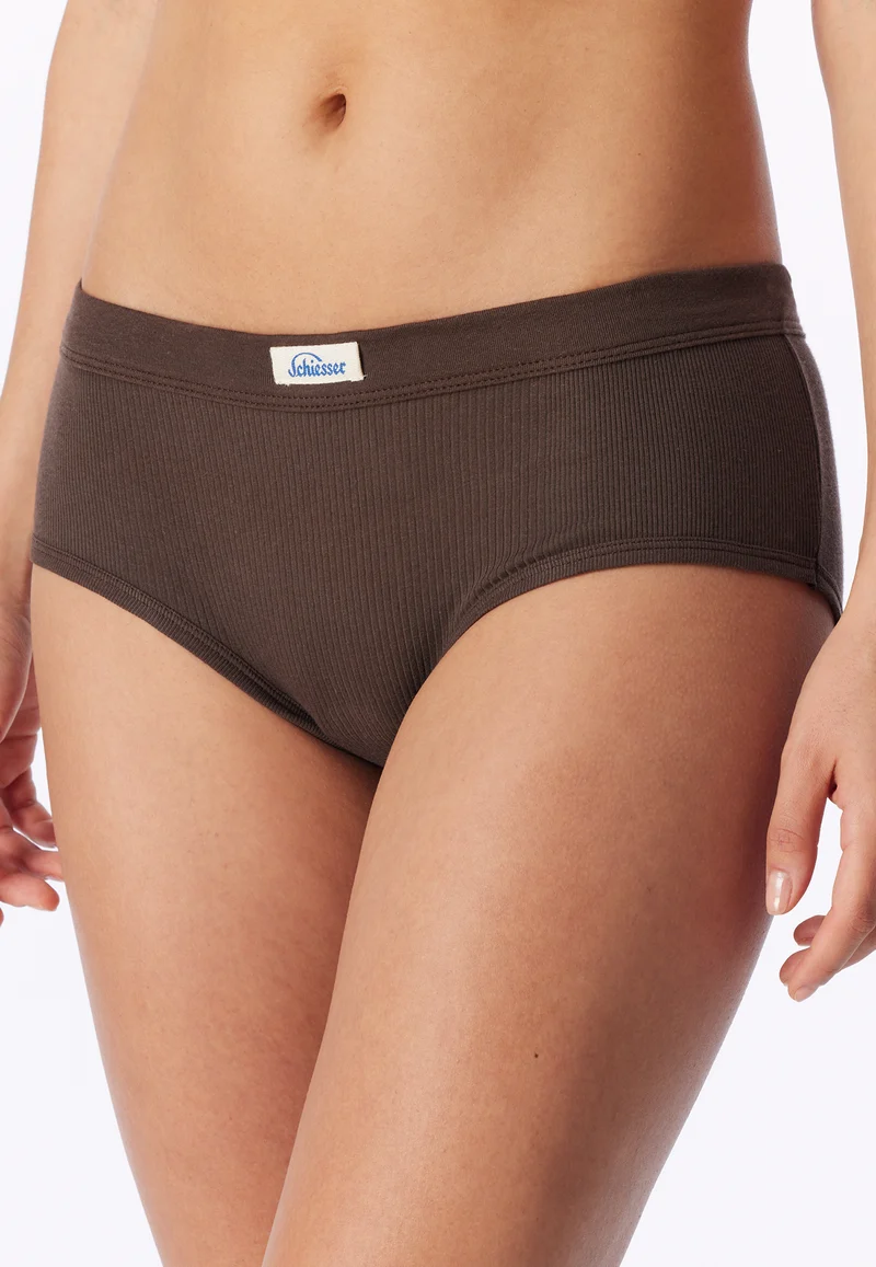 Panty Feinripp Braun - Revival Paula