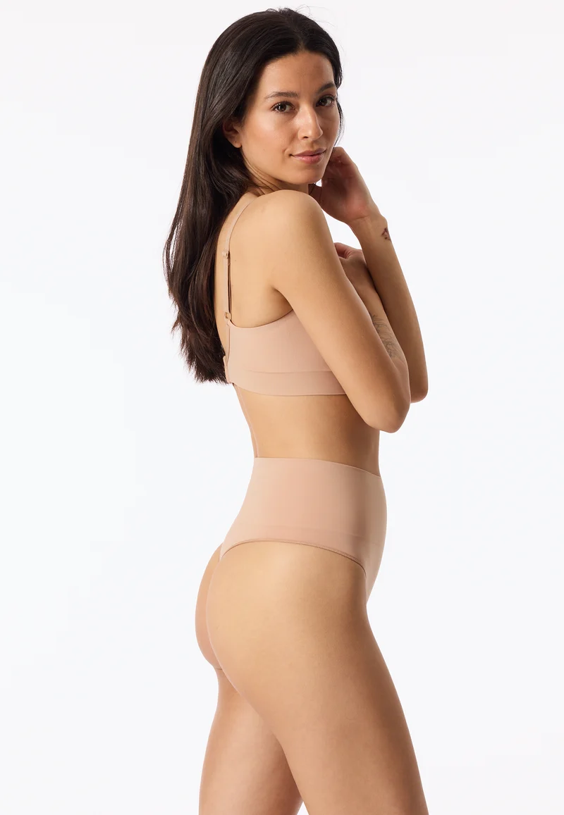 High Waist Slip Seamless Beige - Seamless Contouring