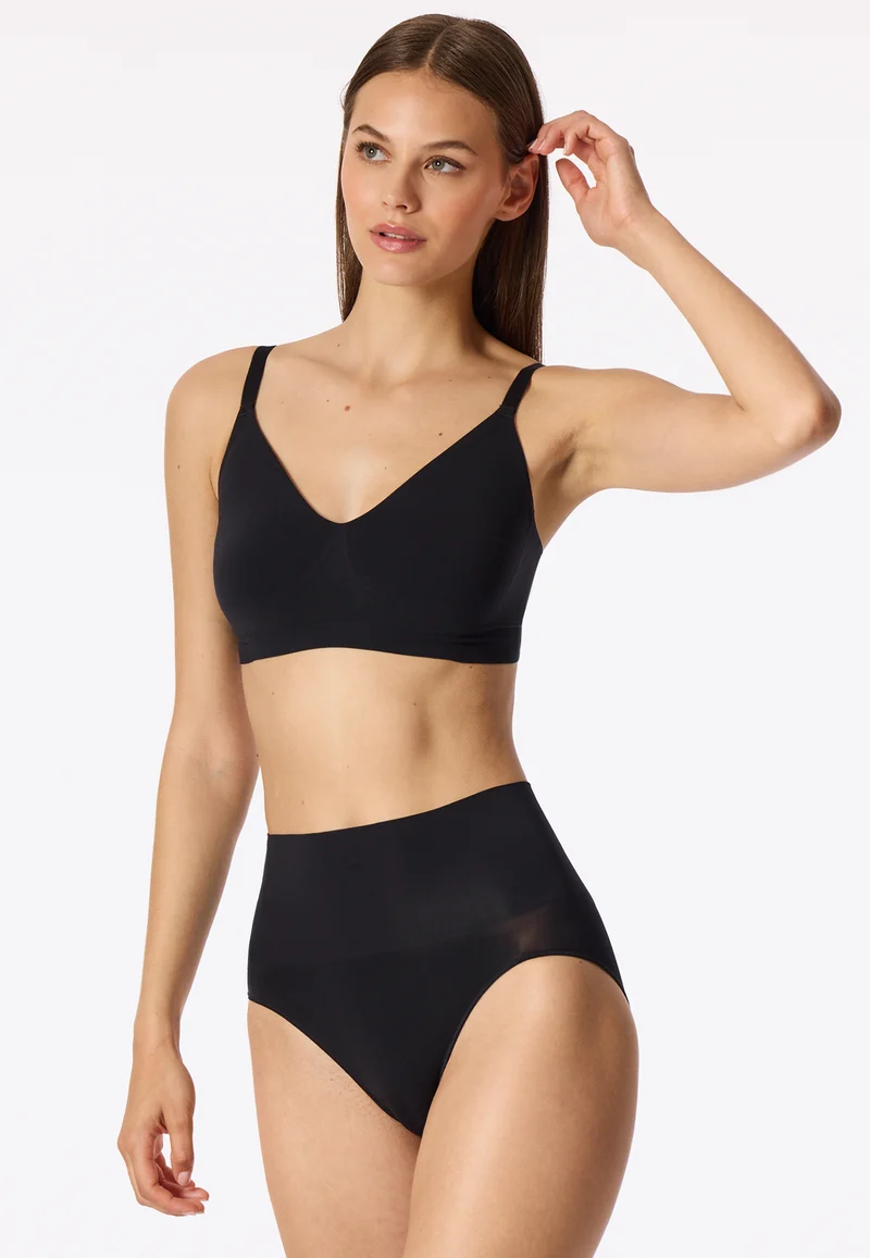 High Waist Slip Seamless Schwarz - Seamless Contouring