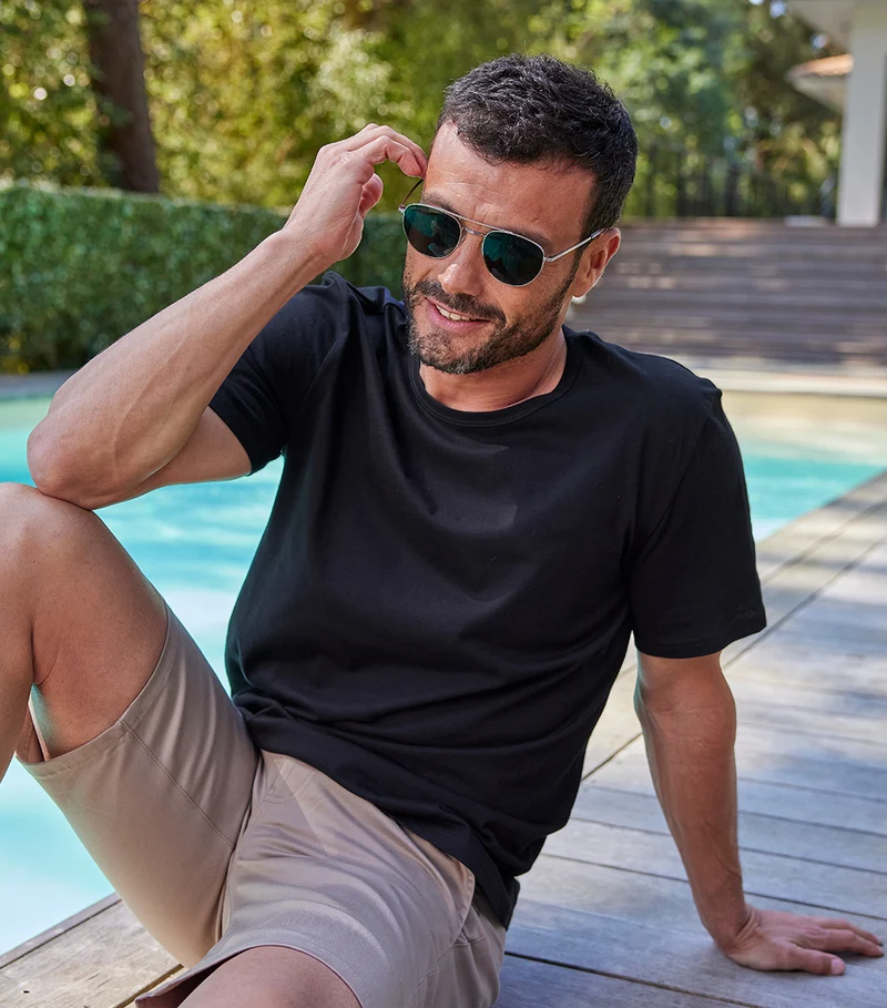 T-shirt Homme Noir - Intemporel