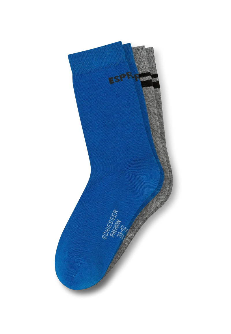 Socken Herren 2er-Pack Blau/Grau - Fashion
