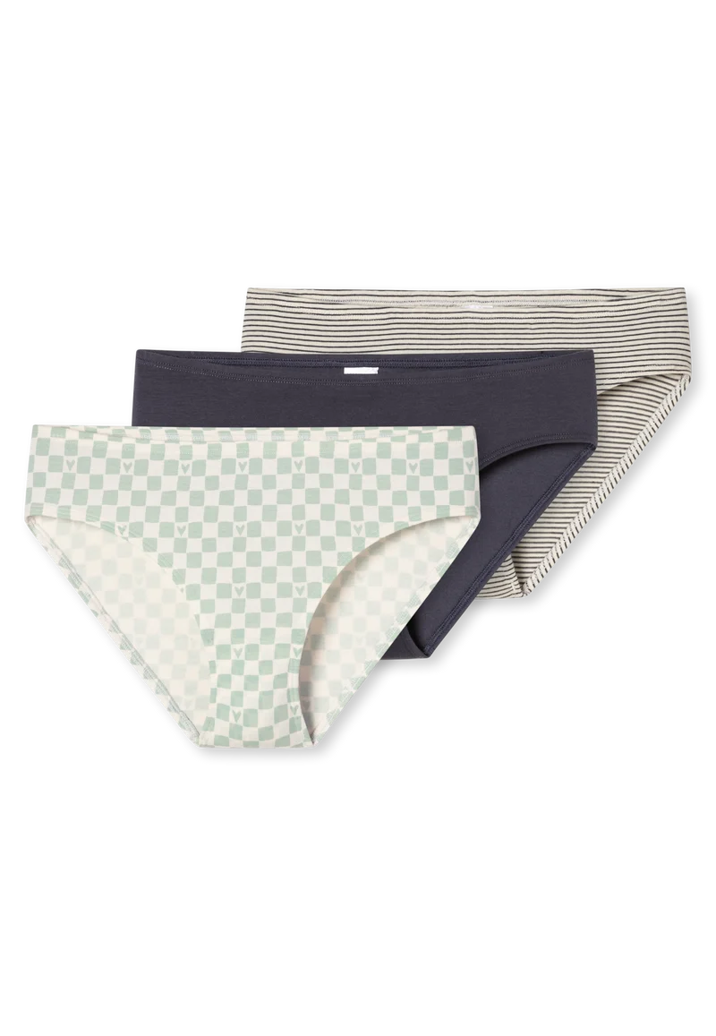 Slip 3er-Pack Bunt gemustert - 95/5